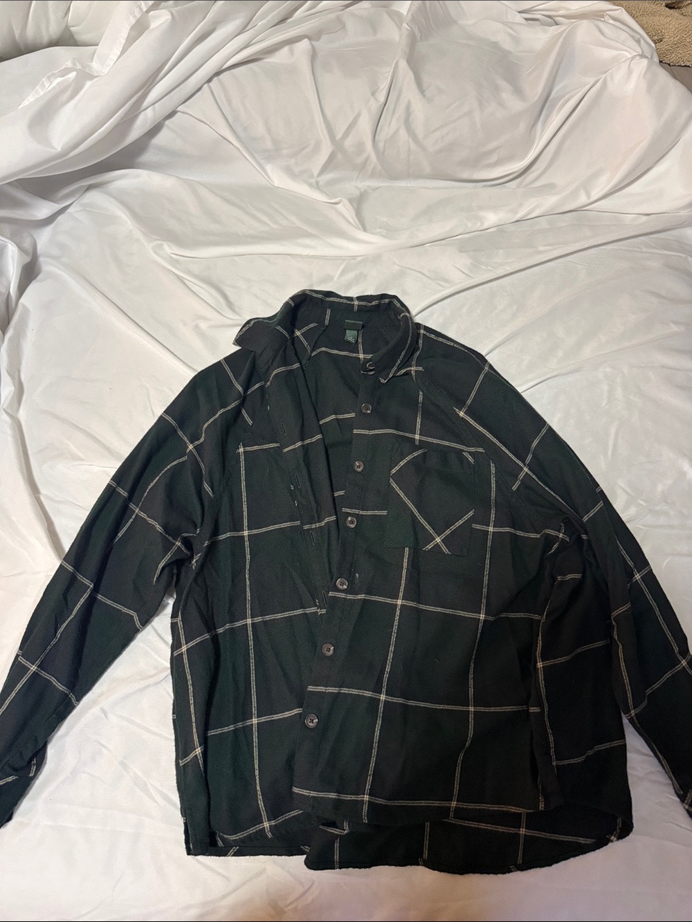 wild fable Black Windowpane Button-Down Shirt